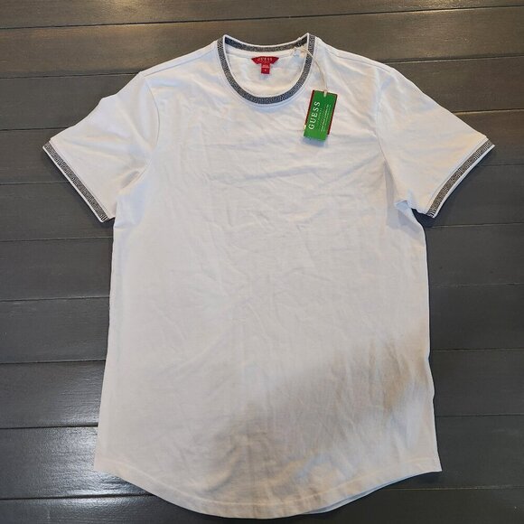 Guess Los Angeles Men's Pure White Crew Neck Short Sleeves T-Shirt Size Medium - Picture 2 of 7